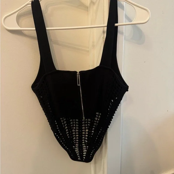 Dion Lee Black Mesh Corset - Picture 4 of 5